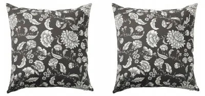 Produktbild von IKEA IDALINNEA Kissenbezug Anthrazit 50x50 cm 2 Stück