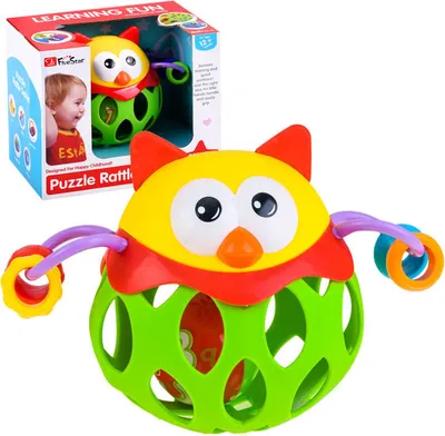 Produktbild von Rassel-Beißring Eule Kuscheltier ZA1283