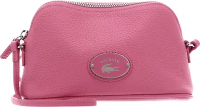 Produktbild von LACOSTE Leder Umhängetasche Origin Croc Dome Crossover Bag Reseda rosa