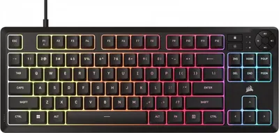 Immagine prodotto di Tastiera a membrana con cavo Corsair K55 Core TKL RGB Nera