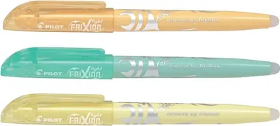 Produktbild von Pilot FriXion Light Soft Textmarker - 3er-Set pastellorange, -grün, -gelb