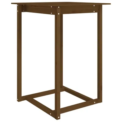 Obrázok produktu pre Barový stolík medovohnedý 80x80x110 cm borovicový masív