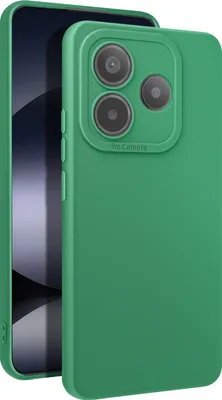 Image de Avizar, Housse pour Xiaomi Redmi Note 14 5G Silicone souple Protection de l'écran de l'appareil photo, Vert