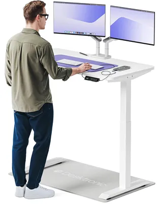 Immagine prodotto di Scrivania regolabile in altezza elettricamente, dimensioni 120 x 60 cm, colore bianco, con funzione di memoria