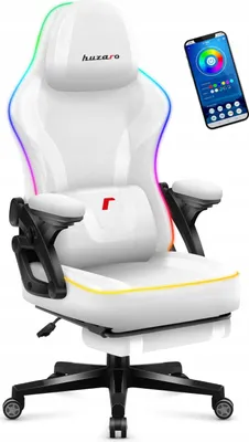 Image de Chaise d'ordinateur de jeu pivotante Huzaro RGB Smart