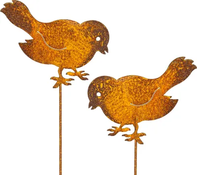 Produktbild von Edelrost-Stecker Vogel