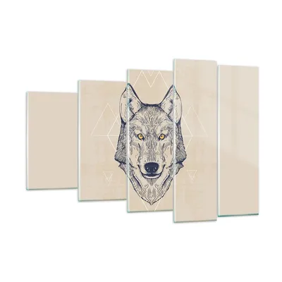Produktbild von Bilder auf glas - Husky Hund Portrait Plakat - 150x100cm - Glasbilder - Wandbilder - Kunstdruck - Wanddekoration aus Glas - Glas Bilder - Wandbild auf Glas - GEG150x100-3109