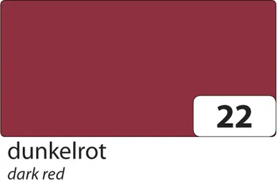 Produktbild von Folia Tonkarton 220g/m², 50x70cm, 25 Bogen, dunkelrot