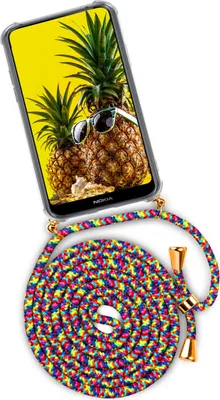 Produktbild von TWIST-Case + TWIST-Cord für Nokia 7.1, Farbe:Fruity Friday (Gold)