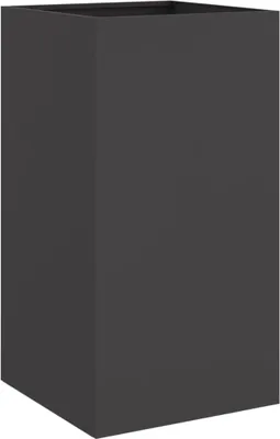 Produktbild von vidaXL Pflanzkübel Schwarz 42x38x75 cm Stahl