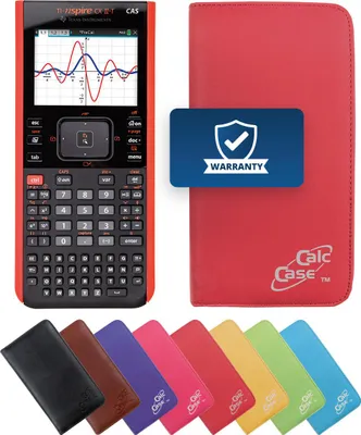 Produktbild von TI-Nspire CX II-T CAS Grafikrechner mit Schutztasche rot