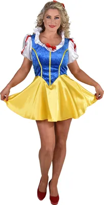 Produktbild von M212155-XL mehrfarbig Damen Schneewittchen Kleid Märchen Fee Gr.XL