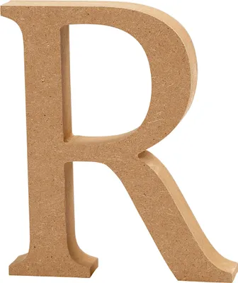 Produktbild von Buchstabe, R, H 13 cm, Stärke: 2 cm, MDF, 1Stck