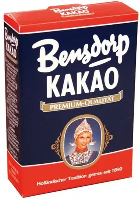 A product box for Bensdorp Kakao.