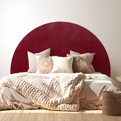 Produktbild von Kopfteil-Aufkleber – Trendfarbe – MATT-Kleber – L120 x H130 cm – Für Betten (80 bis 110 cm)