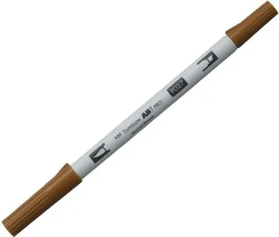 Produktbild von Dual-Fasermaler ABT Pro Keilspitze/Pinselspitze Alkoholbasis dark ochre