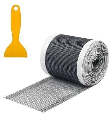 Obrázek produktu pro Sítka do sprchy, rozměry 9 cm x 10 m. Filtry na vlasy do sprchy, síťové sítko do odtoku sprchy s špachtlí, vhodné do koupelny a kuchyně