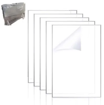 Immagine prodotto di Set di lastre in plexiglas, lastre acriliche trasparenti, spessore 2 mm, per pittura, cornici, esposizioni (29,7 x 21 cm)
