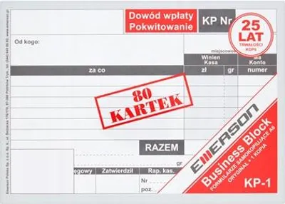 Obrázok produktu pre KP 1K formulár A6, 5 kusov