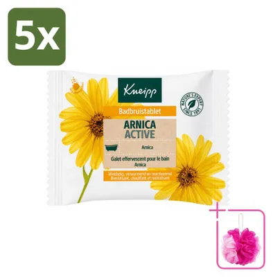 Imagen del producto de 5 tabletas efervescentes Kneipp Arnica para el baño - Paquete ahorro - 5 unidades