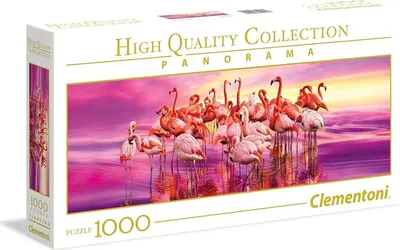 Produktbild von Clementoni High Quality Collection Puzzle Flamingo Tanz 1000 Teile Panorama  Puzzel