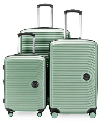 Immagine prodotto di HAUPTSTADTKOFFER - Centro - Set di valigie con 3 trolley rigidi, TSA, estensione XXL, 4 ruote (S, M & L),Mint