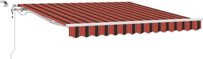 Image de vidaXL Store rétractable orange et marron 300 x 250 cm