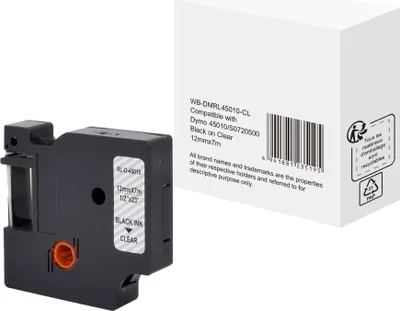 Produktbild von Schriftband wie Dymo S0720500 12mmx7m sw auf tr