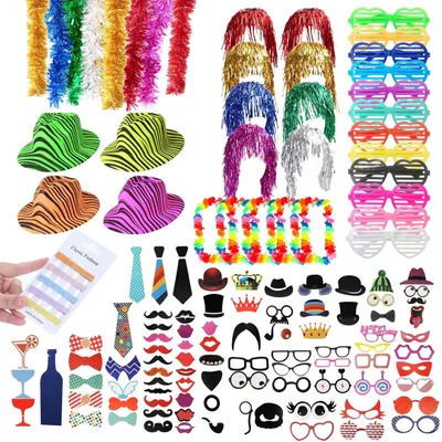 Imagen del producto de 150 accesorios de decoración para fiestas, ideales para fotos