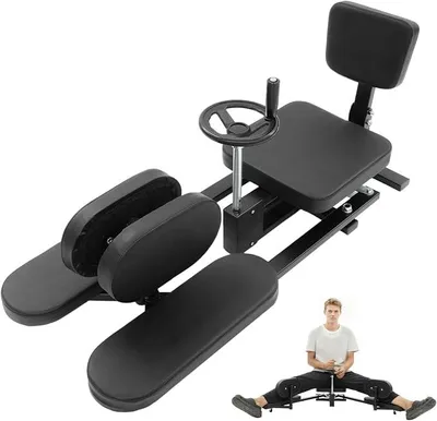 Productafbeelding van Professionele beenspreider voor flexibiliteitstraining, 180° beenstrekapparaat, beensplitsapparaat voor dans, yoga en vechtsport, verstelbaar beensplitsapparaat, robuust tot 100 kg. Ideaal voor thuisgebruik