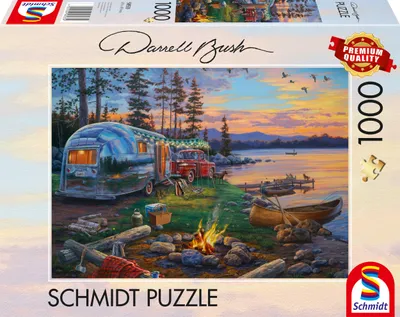 Produktbild von Darrell Bush: Campingidyll am See (1000 Teile)