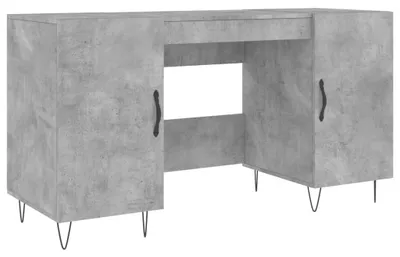 Produktbild von vidaXL Schreibtisch Betongrau 140x50x75 cm Holzwerkstoff