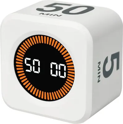 Produktbild von OKWISH Eieruhren, Digitaler Timer mit LED-Display, Sichtbarer Countdown, Type-C Aufladung, Präzise Zeitanzeige für Küche, Büro & Zuhause, Weiß