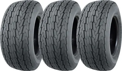 Image de 20.5x8.00-10 Pneus remorque 4ply Road Legal 77M 412kg Load 205/65-10 (Lot de 3)