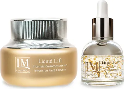 Produktbild von Genius IMC Liquid Lift Intensiv-Gesichtscreme und -Serum Anti-Aging Pflegeset 2-tlg. gegen Falten für straffe Haut- Dr. Michaela Fuchs