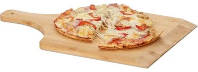 Image de Pelle à pizza en bambou 45 x 30 cm, couleur naturelle