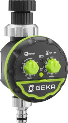Produktbild von GEKA® Bewässerungscomputer elektronisch mit 1 Ausgang & G3/4 + G1 Hahnadaptern