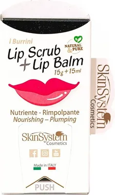 Image de SkinSystem I Burrini  Lip Scrub + Lip Balm 15g + 15ml