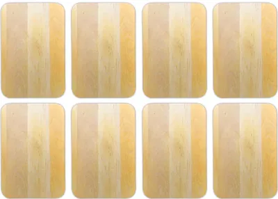 Produktbild von 8er Set Schneidebrett aus Naturholz 22x15x1cm Küchenbrett Holz Schneide Brett Servierbrett Brettchen