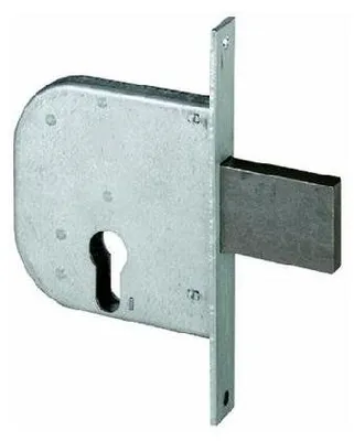 Zdjęcie produktu dla ZAMEK WSUWANY DO BRAM, ART. 42022 CISA E50 – Obudowa 84,5 x 95 mm