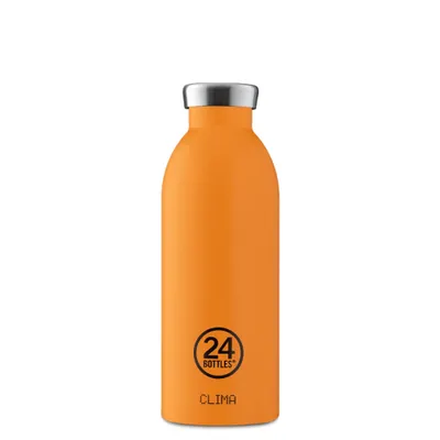 Produktbild von 24Bottles Clima, 500 ml, Tägliche Nutzung, Orange, Edelstahl, Erwachsener, Schraubdeckel