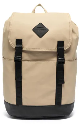 Produktbild von Momo Design Herrenrucksack Schwarz Druckknopfverschluss Nylongriff 28x43x16 cm Black B UNICA SUNNY-BLACK
