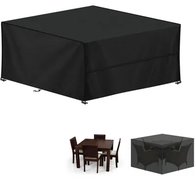 Immagine prodotto di Copertura impermeabile per mobili da giardino, realizzata in tessuto Oxford 420D, dimensioni 190x190x75 cm