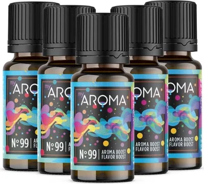 Produktbild von myAROMA Flavour Drops – 5x10ml Aroma Boost, zuckerfrei, kalorienfrei & vegan, ohne künstliche Farbstoffe