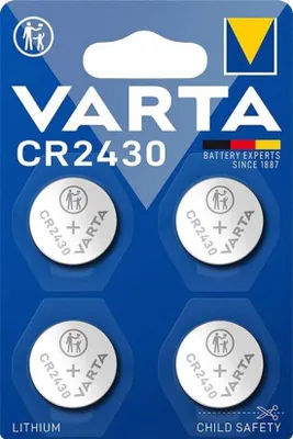 Produktbild von Varta CR2430 Knopfbatterie 300 mAh, 3 V, Lithium, 40 Stück