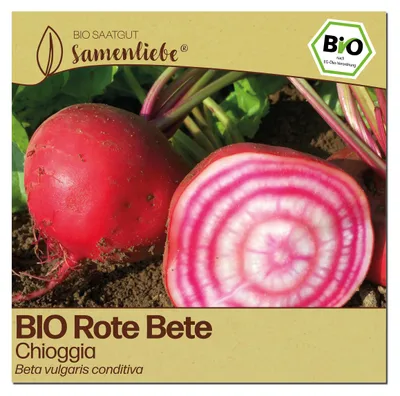 Produktbild von Samenliebe  Rote Bete Samen | Chioggia - gestreift - samenfestes  Saatgut