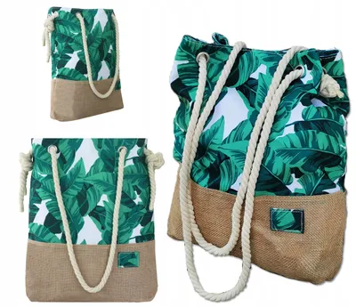 Zdjęcie produktu dla Duża Damska Torba Zakupowa Plażowa Miejska Shopper