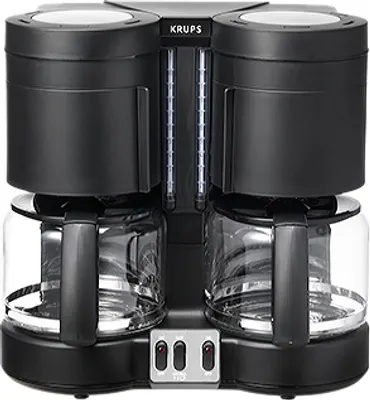 Produktbild von KRUPS Kaffeeautomat KM8508 DUOTHEK 2x 10 Tassen schwarz
