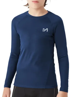 Immagine prodotto di Maglietta a compressione MEETYOO per ragazzi, maglietta sportiva, maglietta tecnica, maglietta a maniche lunghe per bambini