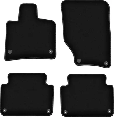 Immagine prodotto di Tappetini in velluto per Audi Q7 I 4L (2005-2015, SUV) neri, set 5 pz, con fissaggi